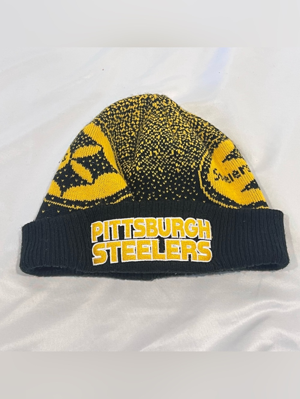 Vintage Pittsburgh Steelers Youth Boys Knit Beanie NFL Team Apparel